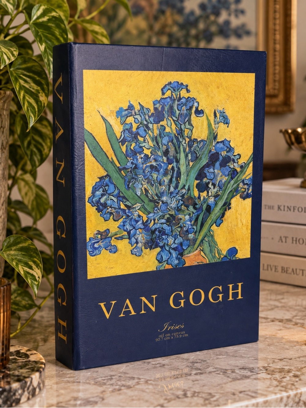Van Gogh Irises Decorative Book Storage Box Hidden Compartment